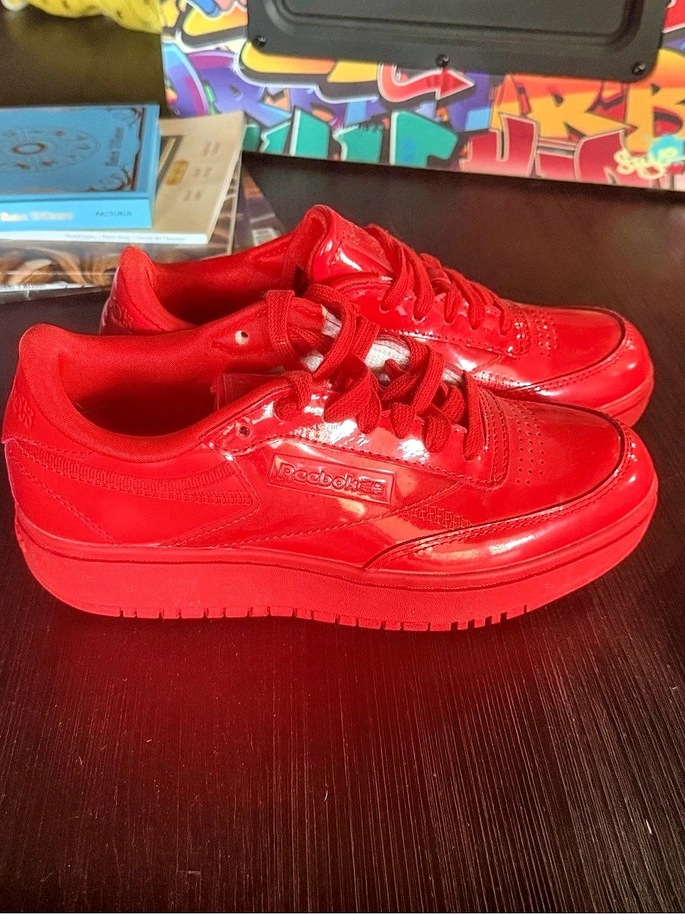 Reebok Cardi B x Reebok Club C 'Instinct Red' Club C Instinct Red Sneakers